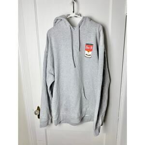 Donut Media Merch Gray Beans Can Gray Hoodie Sweatshirt Unisex Size XXXL